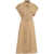 Kaos Midi dress with waist belt Beige