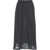 Kaos Cotton midi skirt Black