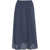 Kaos Cotton midi skirt Blue