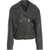 Kaos Faux leather biker jacket Black