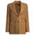 Max Mara Single-breasted linen blazer Beige