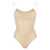 OSEREE 'Lumière Maillot' Gold Colored One-Piece Swimsuit With Deep Neckline On The Back In Lurex Woman GREY