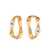 forte_forte Forte_Forte Strass Sculpture Earrings Gold