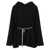 Rick Owens Rick Owens Wool Blend Belted Hoodie Black