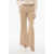Chloe Twill Wool Flared Fit Pants Beige