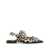 Ganni Multicolor Ballet Shoes With Double Buckle And All-Over Leopard Print In Tech Fabric Woman MULTICOLOR