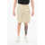 TEN C Solid Color Nylon Cargo Shorts Beige