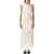 Ganni Ganni Satin Gathered Long Dress EGRET FLOWER