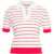 Kaos Striped polo shirt Red