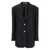 Tagliatore Black Jacket With Pointed Lapels And Front Pockets In Viscose Blend Woman Black