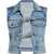 Alexander Wang Cropped Vest With Bows And Crystals LIGHT BLUE