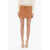 Ermanno Scervino Suede Wrap Shorts Brown