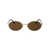 Saint Laurent Saint Laurent Eyewear Sunglasses 004 GOLD GOLD BROWN