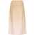 Prada Prada Silk Midi Skirt Beige