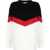 Stella McCartney Crew Neck Wool Blend Pullover With Color Block Design Multicolor