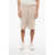 AMI ALEXANDRE MATTIUSSI 4-Pocketed Cotton Shorts With Elastic Waistband Beige
