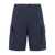 C.P. Company Blue Bermuda Pants With Belt Loops And Two Maxi Patch Pockets On The Side In Cotton Man BLUE