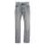 Icon Denim Grey Pants With Belt Loops And Rear Logo Patch In Denim Man GREY