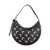 MARINE SERRE Marine Serre Moon Canvas Eclips Mini Bag BLACK TAN MOON