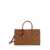 Michael Kors Michael Kors Calf Leather Shopping Bag In Brown BROWN