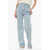 Kenzo Rainbow Patterned Seigaiha Ayame Straight Fit Denims 23Cm Light Blue