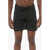Nike Swim Engineered Solid Color Swim Shorts With Back Pocket Black