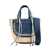 CUBA LAB Cuba Lab 'Habanera Azul - Denim' Blue Jeans Tote Bag BLUE