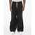 Armani Emporio Loose Fit Pants With Drawstringed Ankle Black