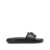 Versace Versace Slide Sandals With Medusa Plaque Black