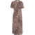 Baum und Pferdgarten Midi dress with animal print 'Anneliek' Brown