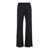 PLAIN Black Pants With Elastic Waist And Side Pockets In Fabric Woman Black