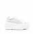 Casadei White Platform Sneakers Interwoven Design In Polyurethane Woman WHITE