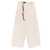 White Sand White Sand Cotton Wide-Leg Trousers Beige