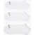 Converse Set 3 Pairs Of Solid Color Socks With All-Over Logo White