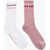Converse Set 2 Pairs Of Bicolor Long Socks With Contrasting Details White