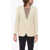 CORNELIANI Cc Collection Striped Motif Refined Blazer Beige