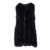 Ermanno Scervino Natural feather vest Black  