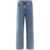THE ATTICO The Attico Wide-Leg Denim Cotton Jeans CLEAR BLUE