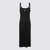 Alexander Wang Alexander Wang Black Viscose Midi Dress Black