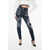 DSQUARED2 High Waist Vintage Effect Jeans Blue