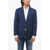 CORNELIANI Code Virgin Wool Blazer With Peack Lapel Blue