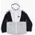 Nike Color Block Jacket With Logoed Side Band Black & White