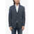 CORNELIANI Cotton Circle Blazer With Welt Pockets Blue