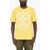 DSQUARED2 Cotton Crew-Neck T-Shirt With Print Yellow