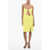 DSQUARED2 Solid Color Mini Dress With Cut Out Detail Green