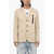 DSQUARED2 Wool Blend 3 Buttons Blazer With Zip And Flap Pockets Beige