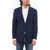 CORNELIANI Cc Collection Half-Lined Reset Wool Blend Blazer Blue