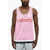 DSQUARED2 Perforated Tank Top With Contrast Bands Pink
