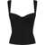 DSQUARED2 Bustier Top With Zip Black