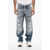 DSQUARED2 Baggy Fit Regular Waist Distressed Jeans Blue